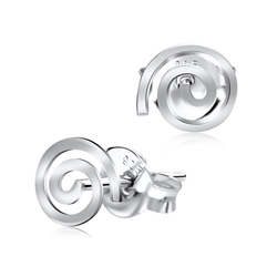 Spiral Style Silver Ear Stud STS-3308